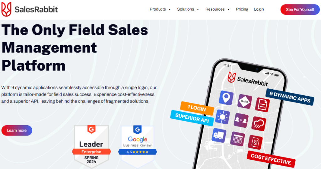 SalesRabbit CRM platform