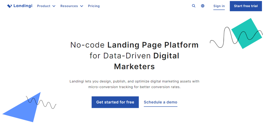 Landingi landing page builder